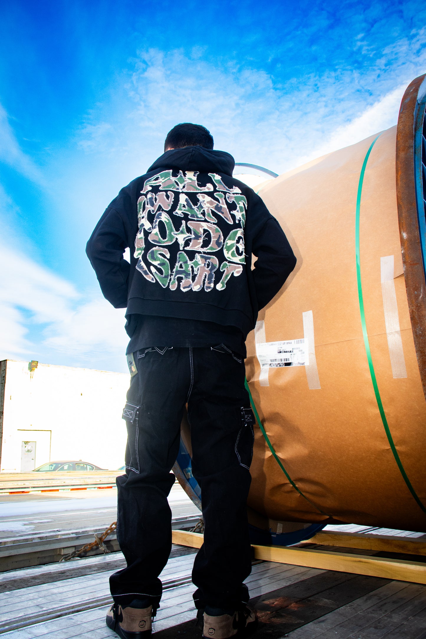 Black Camouflage Hoodie (OG Logo)