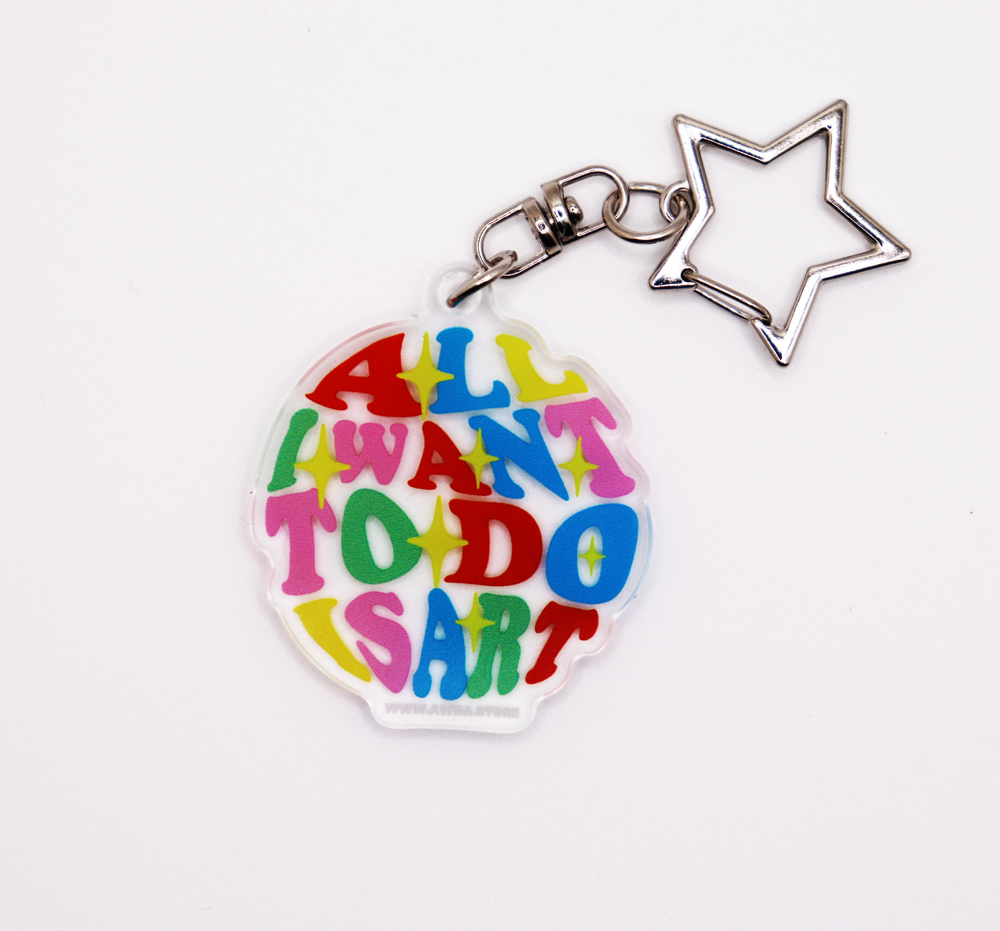 All I want to do is Art- Logo keychain