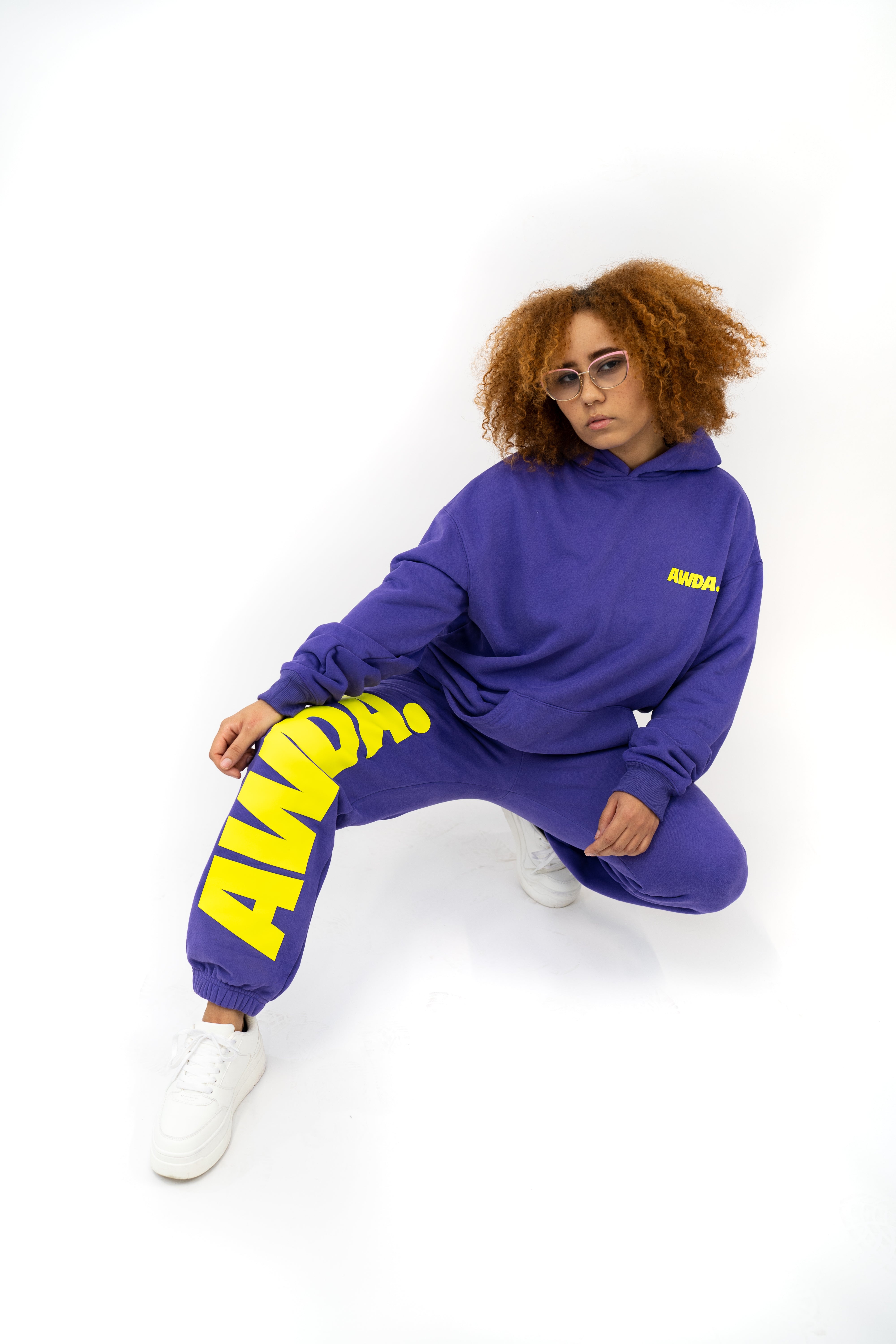 Purple sweat suits on sale