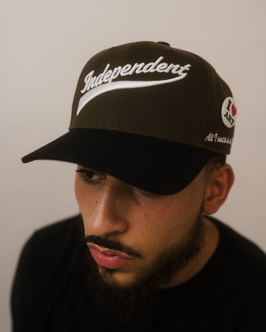 Independent Snapback (Brown & White, Black )