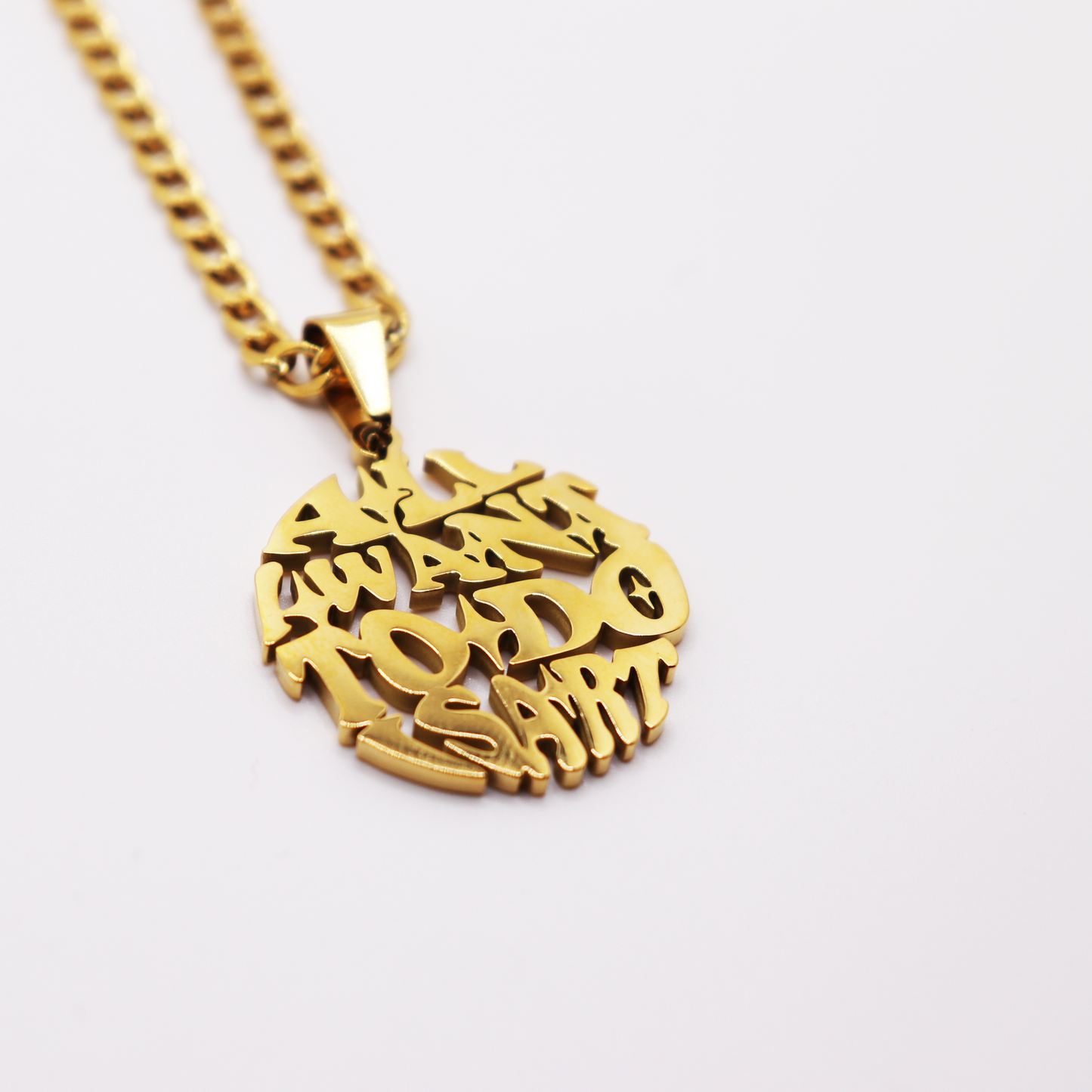 All I want to do is Art-Gold Logo chain