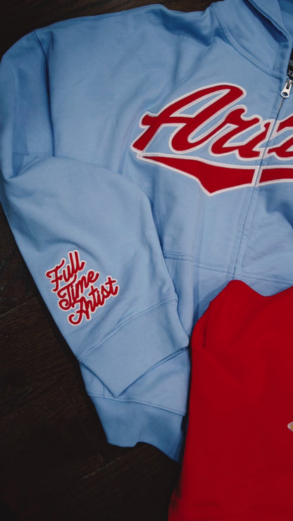 Artist Varsity Suns Zip Hoodie Orange